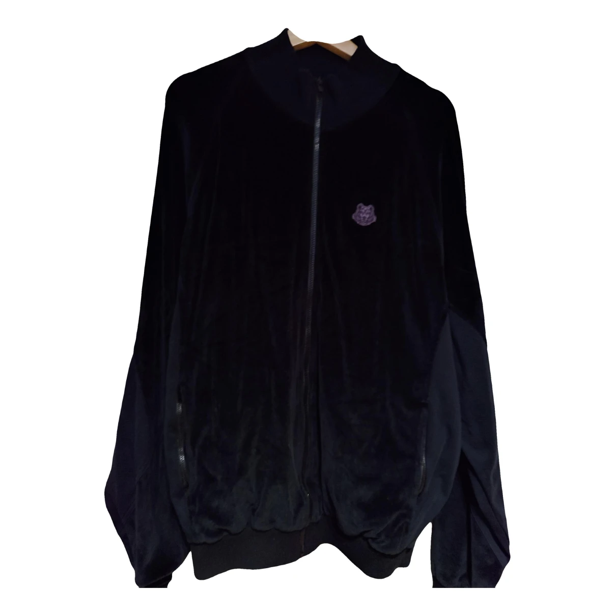 Pre-owned Kenzo Velvet Jacket In Black