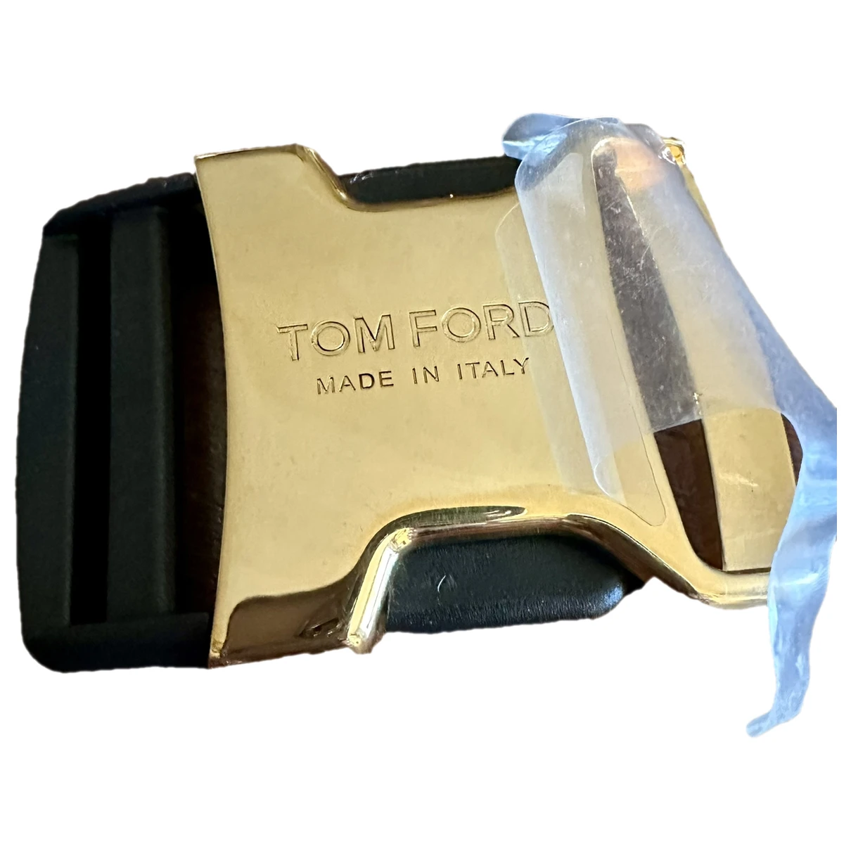 Pre-owned Tom Ford Belt In Gold