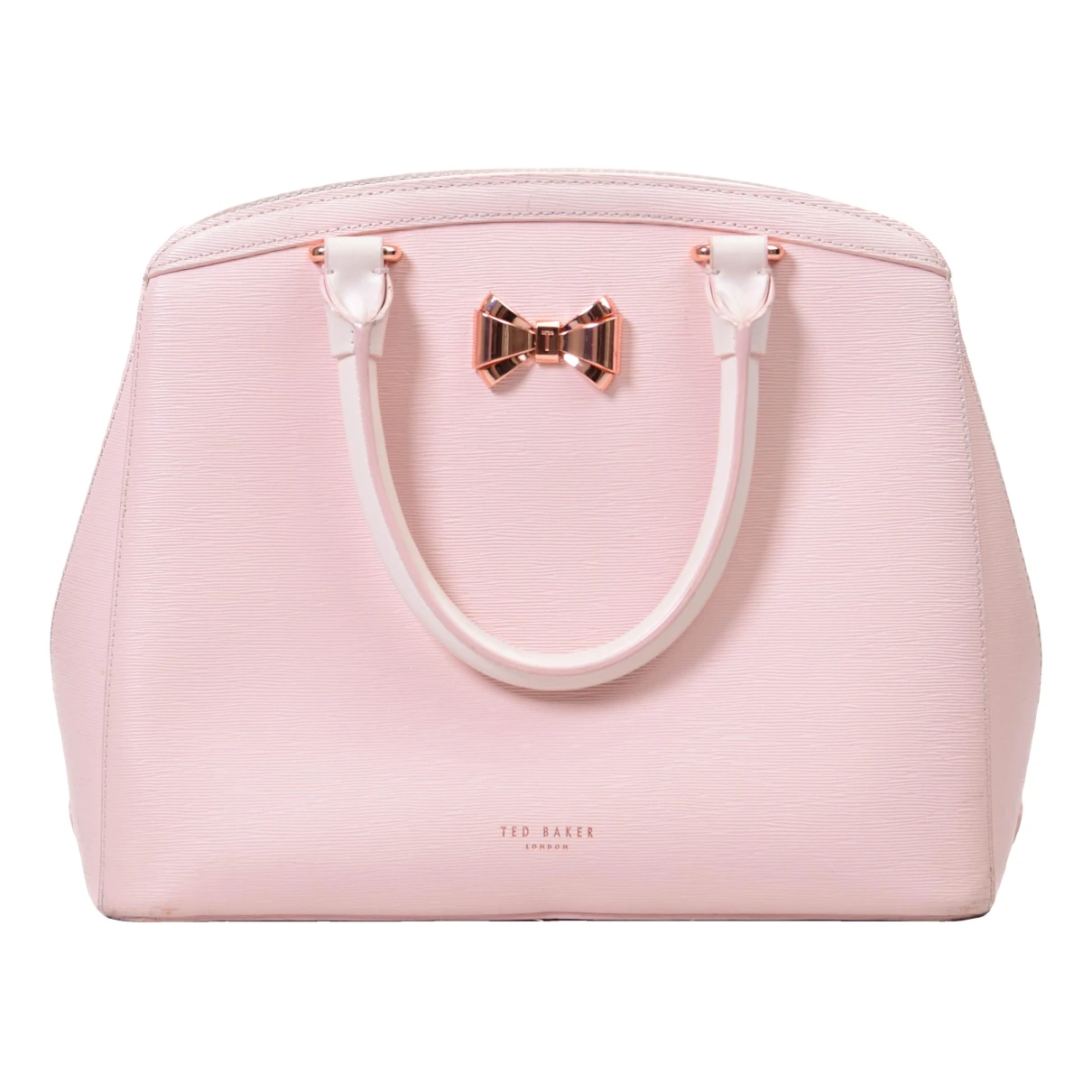 Pre-owned Ted Baker Leather Tote In Pink