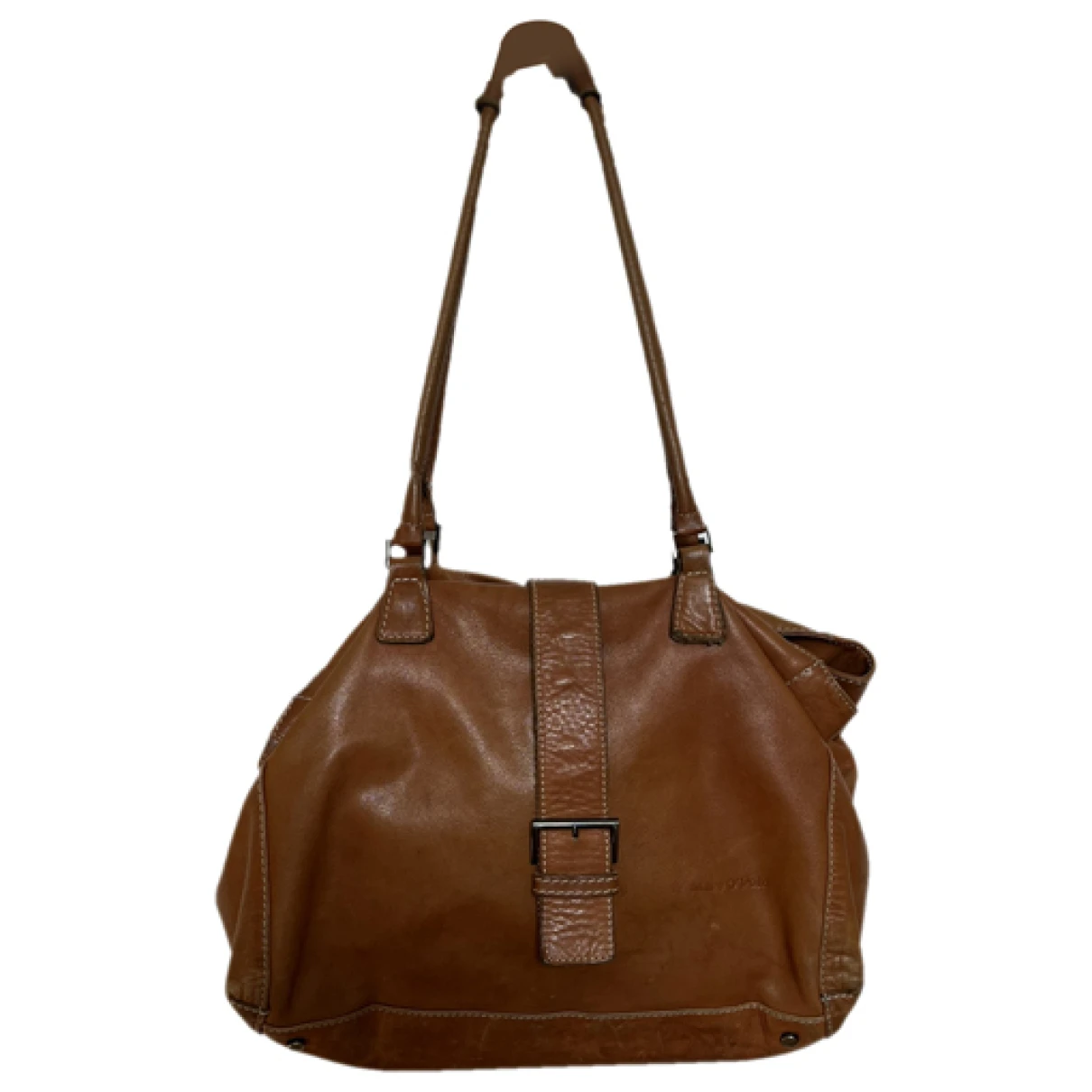 Pre-owned Marc O'polo Leather Handbag In Brown
