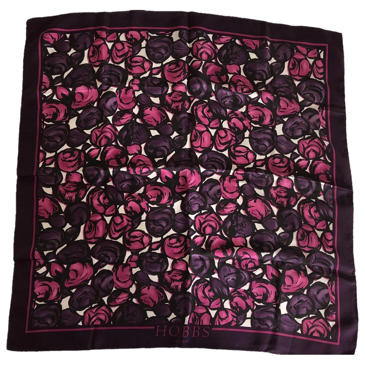 Pre-owned Hobbs Silk Handkerchief In Purple