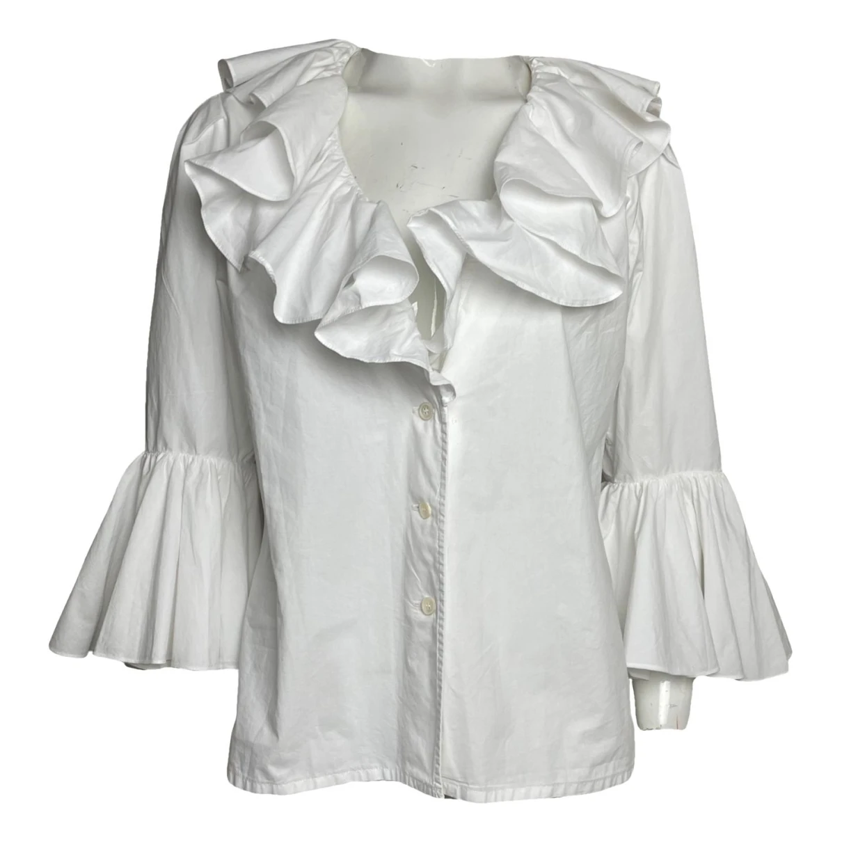 Pre-owned Saint Laurent Blouse In White