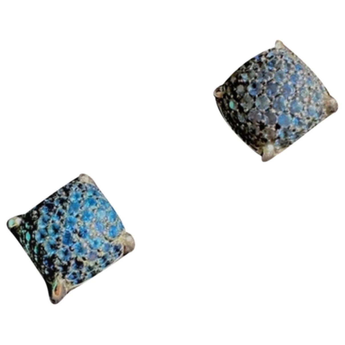 Pre-owned Tiffany & Co White Gold Earrings In Blue