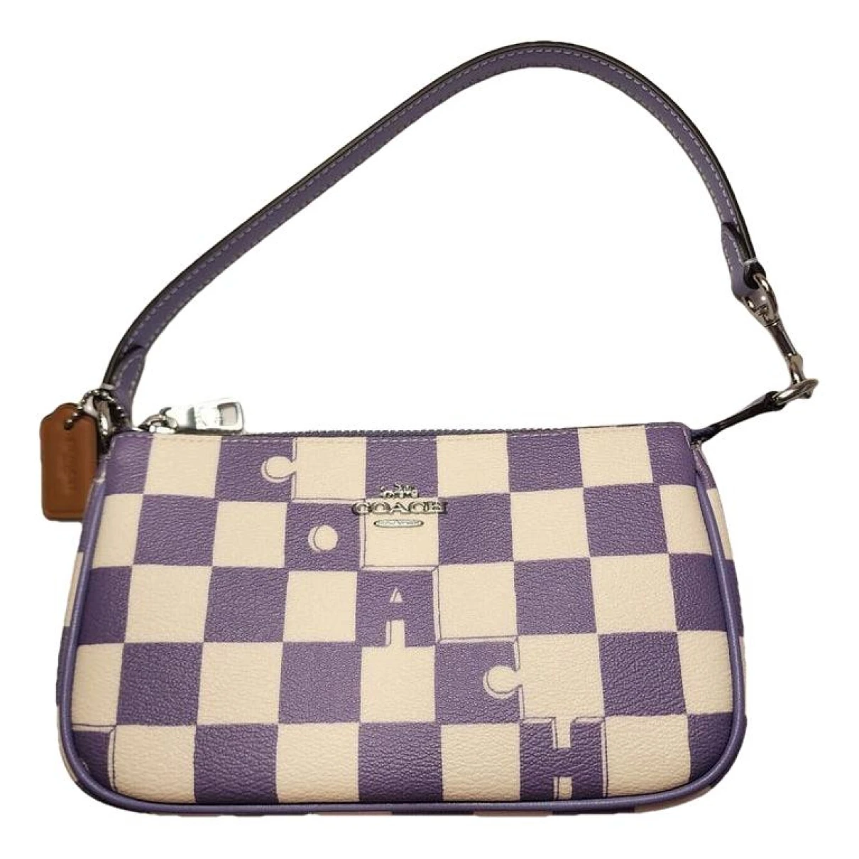 Pre-owned Coach Leather Purse In Purple