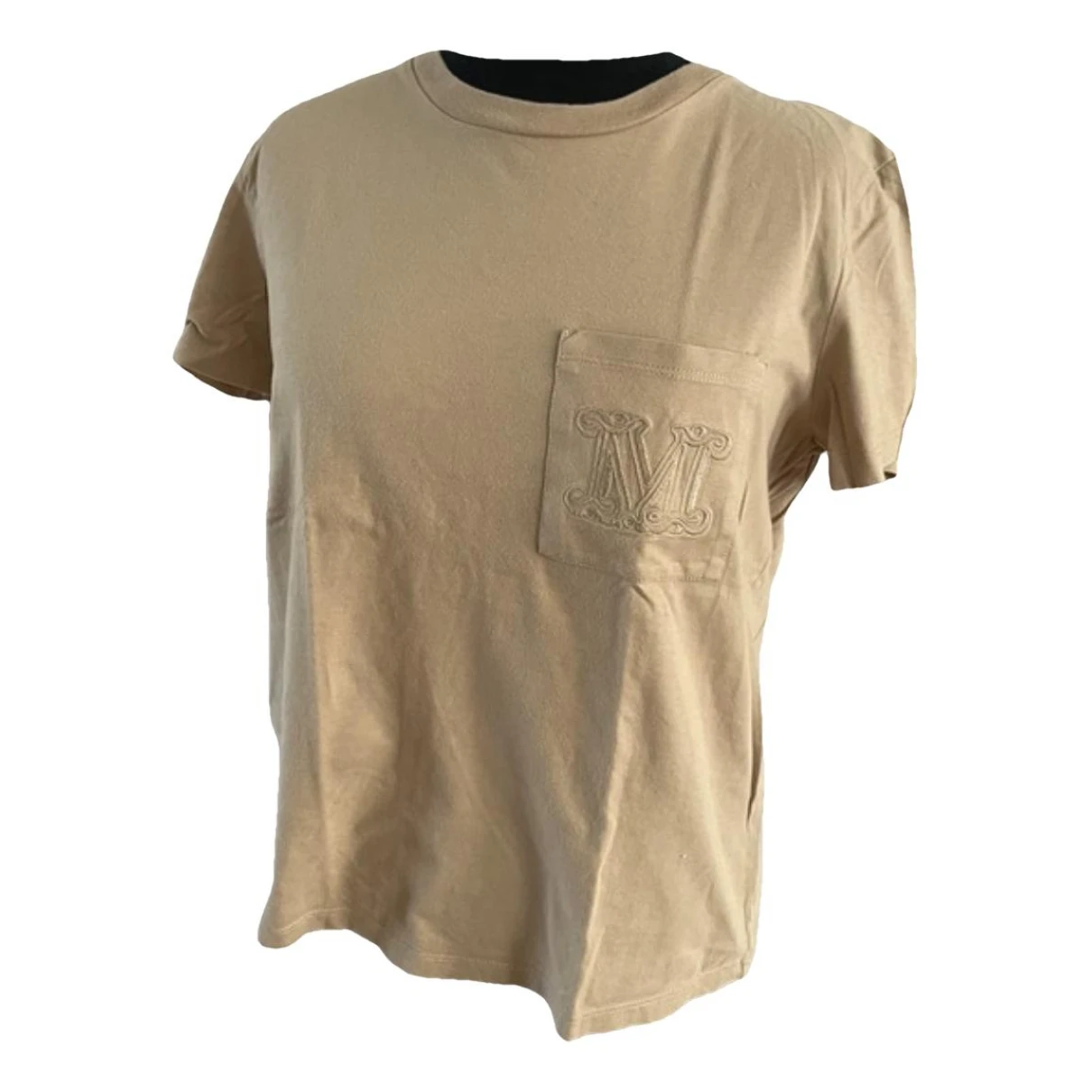 Pre-owned Max Mara Atelier T-shirt In Camel