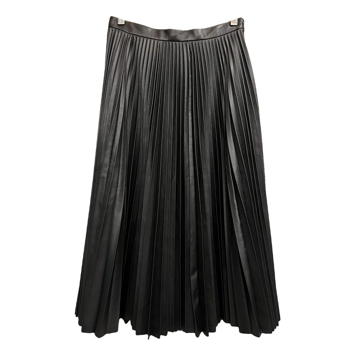 Pre-owned Joseph Leather Mid-length Skirt In Black