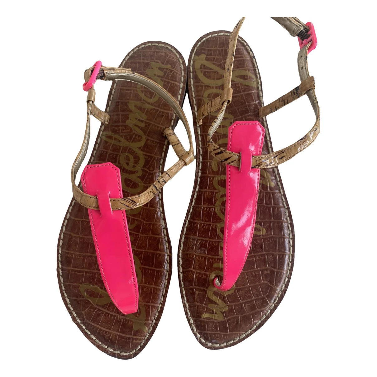 Pre-owned Sam Edelman Flats In Pink