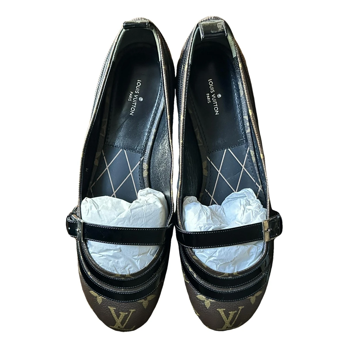 Pre-owned Louis Vuitton Dreamy Rose Patent Leather Ballet Flats In Multicolour
