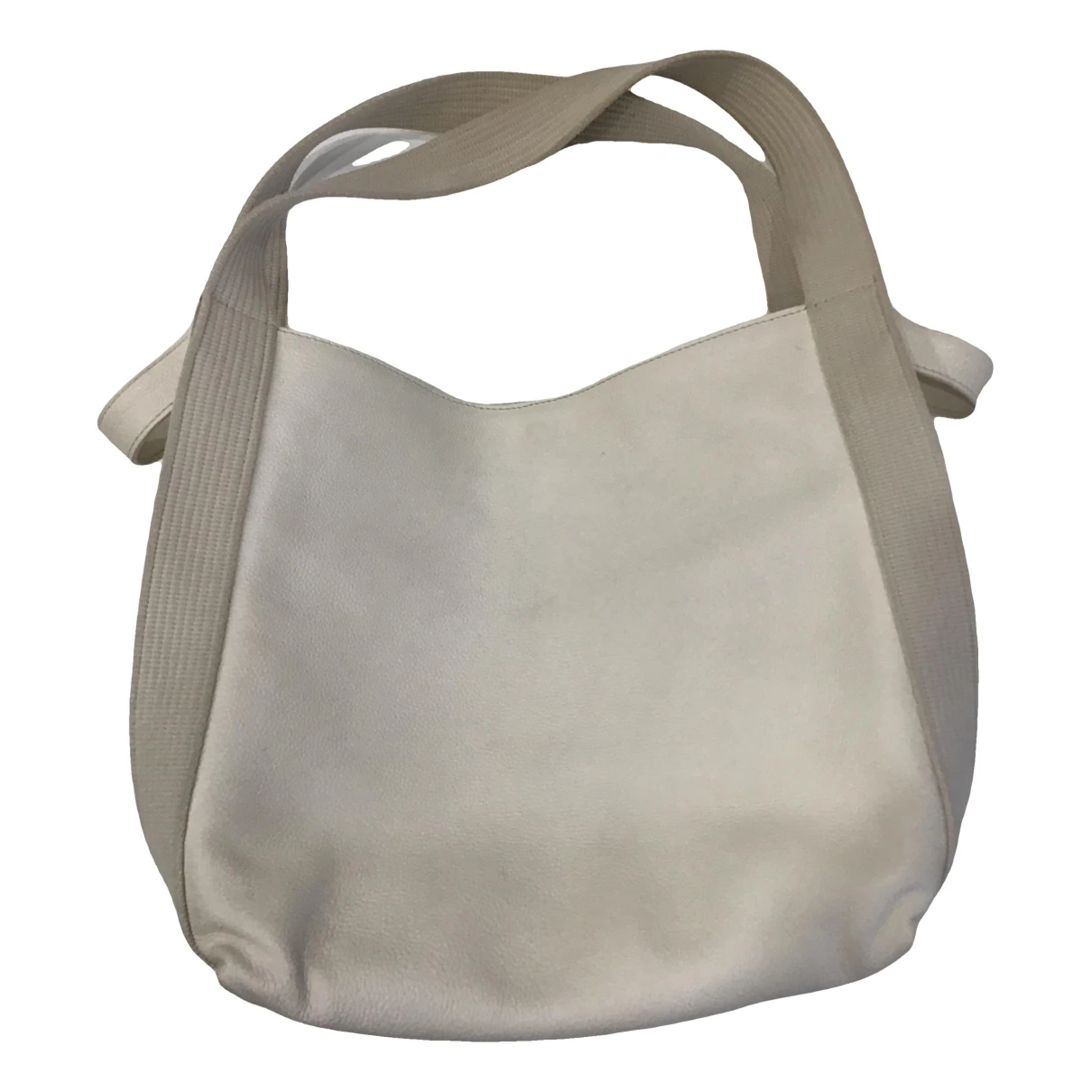 Pre-owned Gianni Chiarini Leather Handbag In White