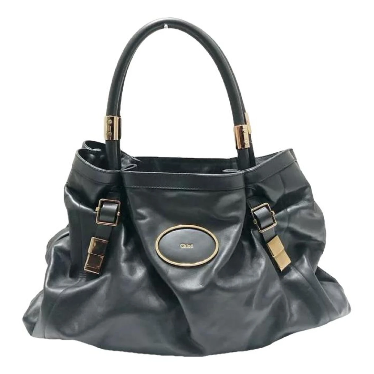 Pre-owned Chloé Leather Tote In Black