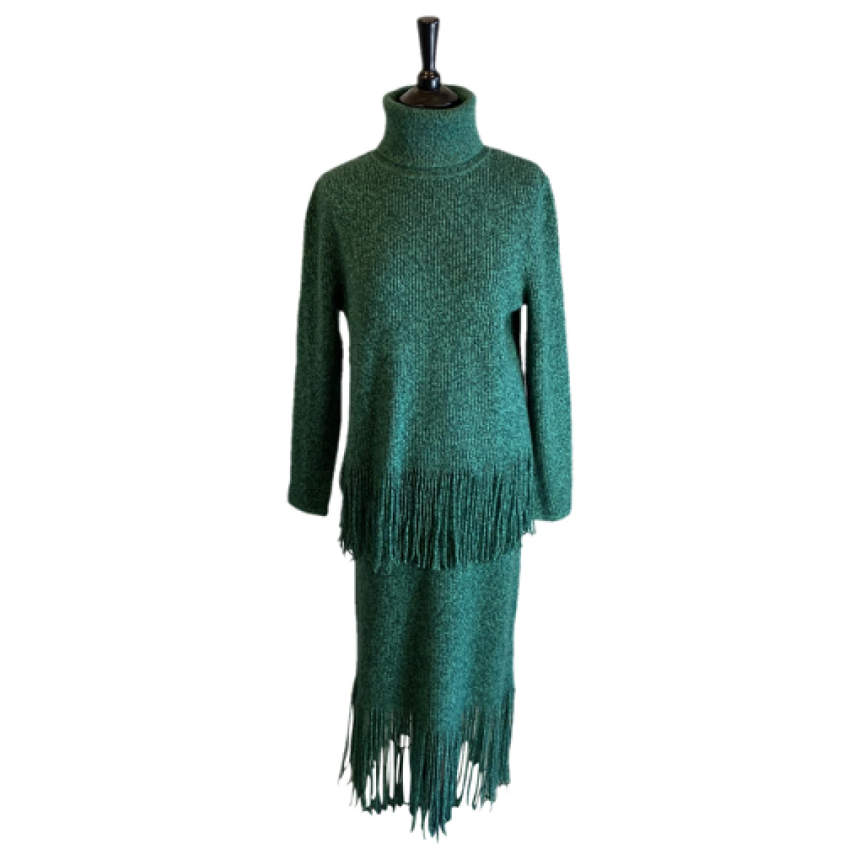 Pre-owned Zimmermann Cashmere Twin-set In Green