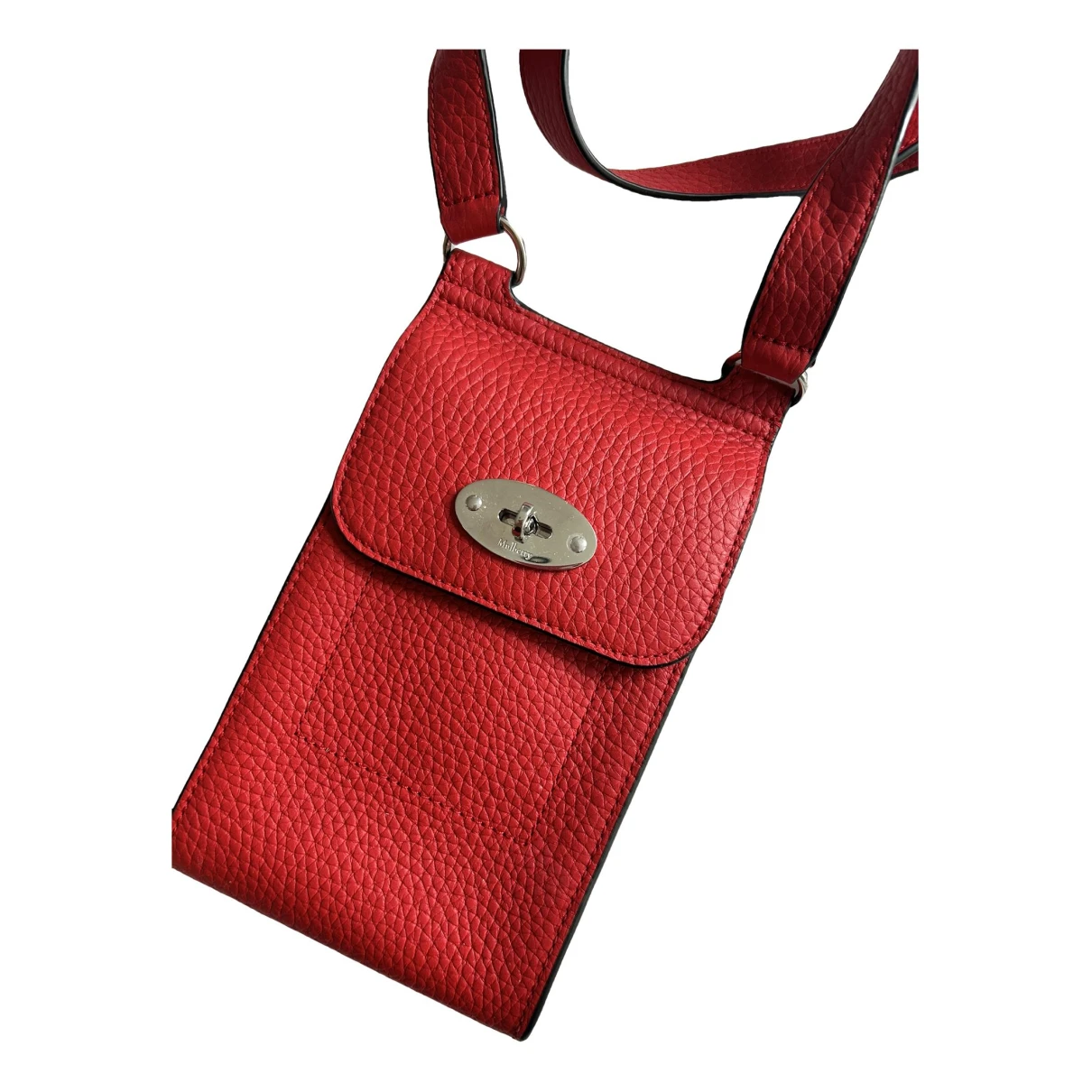 Pre-owned Mulberry Antony Leather Travel Bag In Red