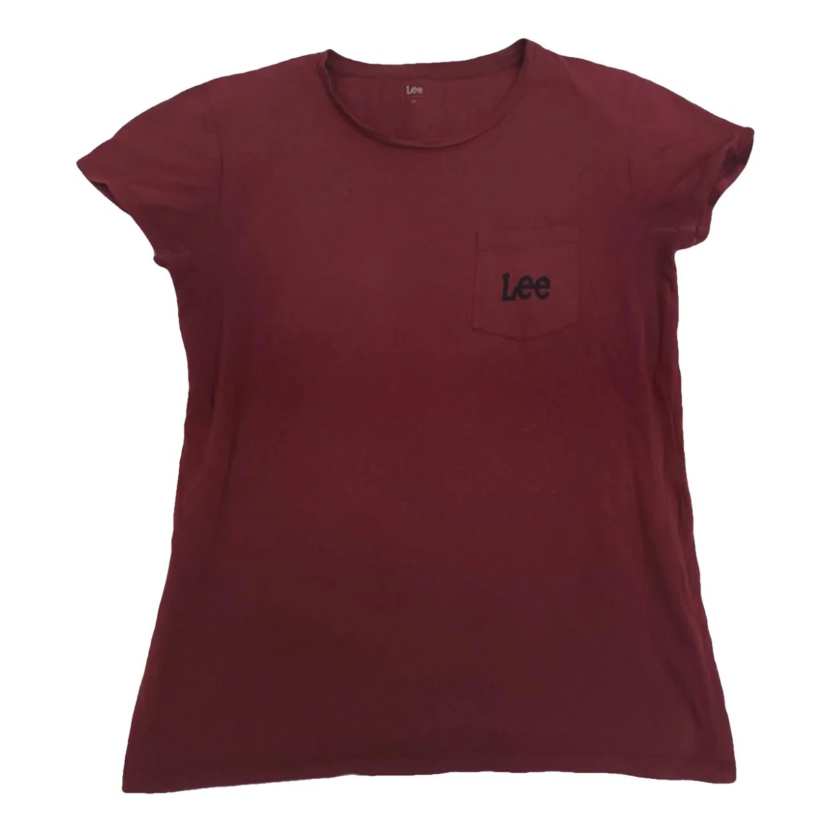 Pre-owned Lee T-shirt In Burgundy
