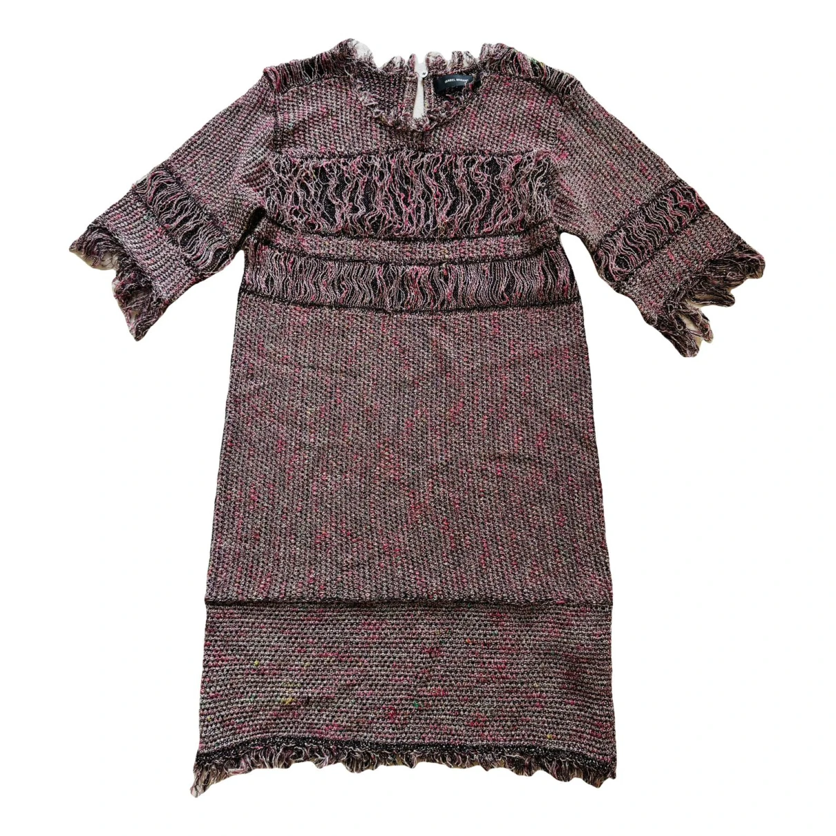 Pre-owned Isabel Marant Linen Mini Dress In Pink