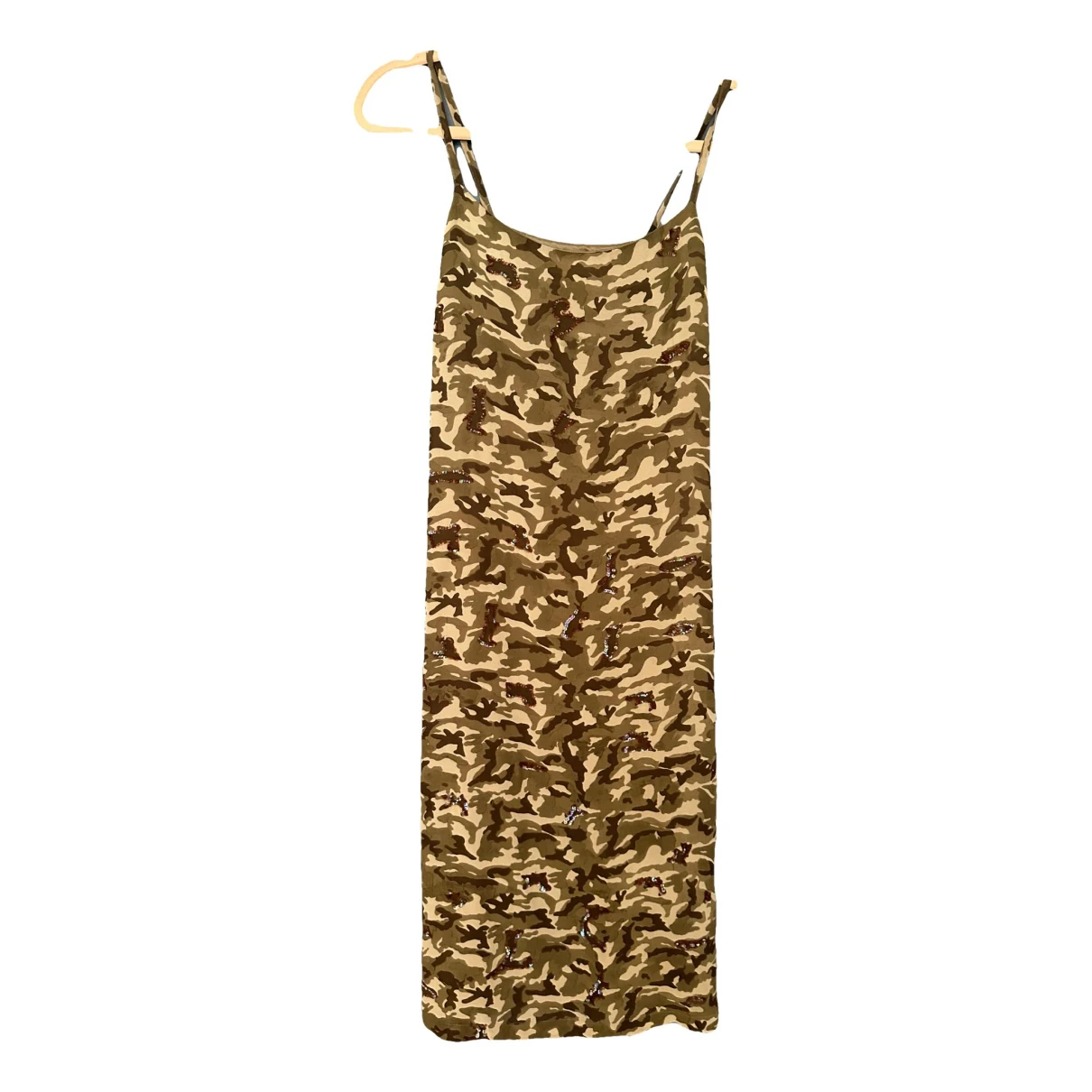 Pre-owned Les Copains Mid-length Dress In Khaki