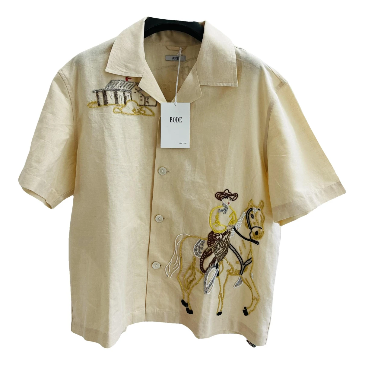 Pre-owned Bode Linen Shirt In Multicolour