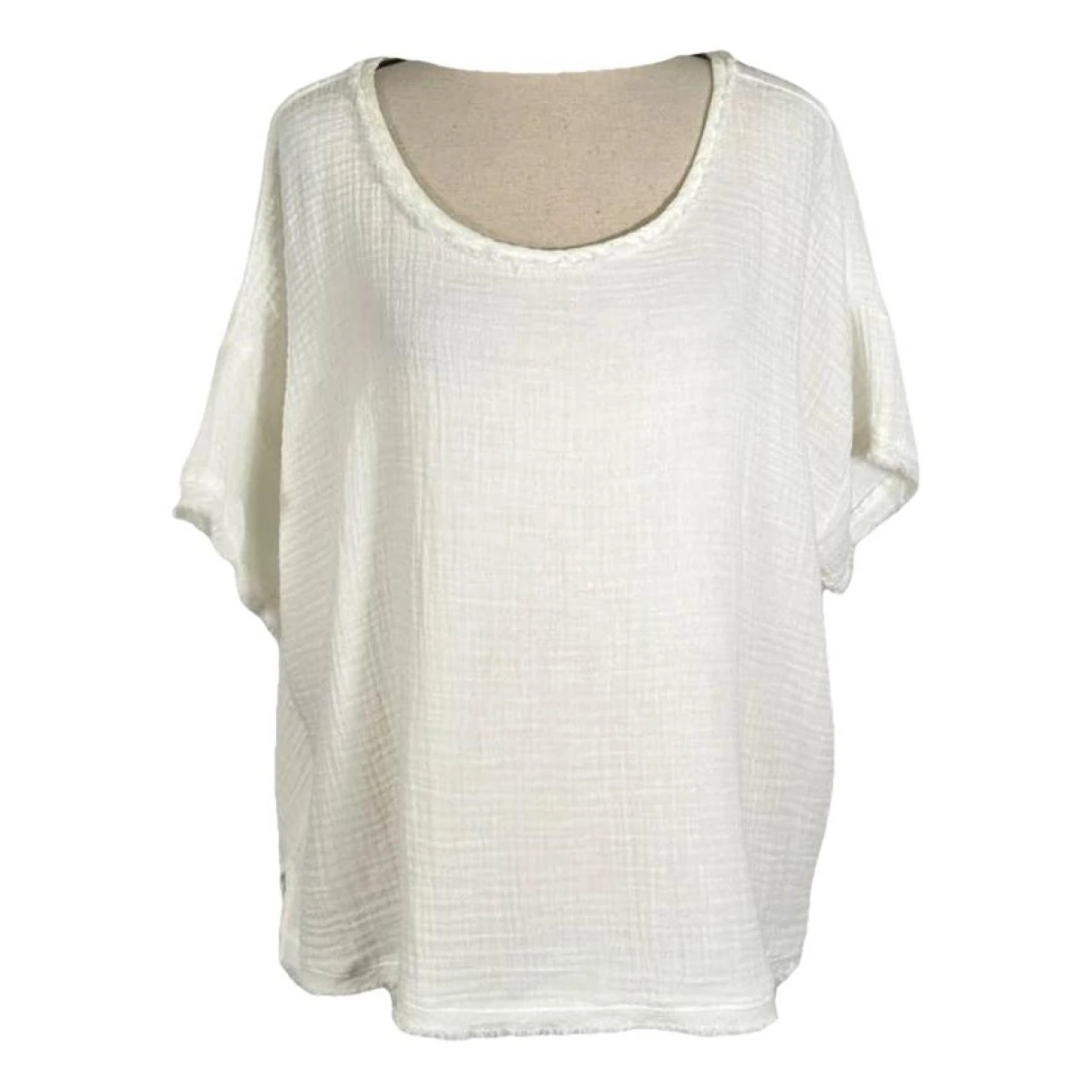Pre-owned Eileen Fisher Tunic In White