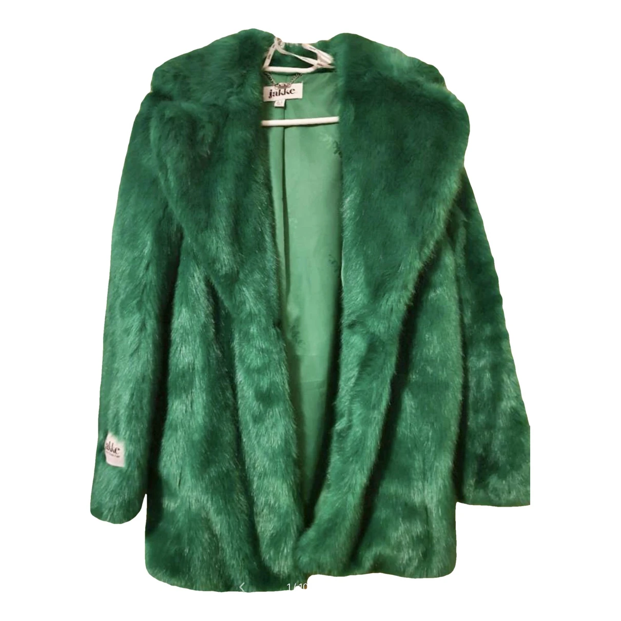 Pre-owned Jakke Coat In Green