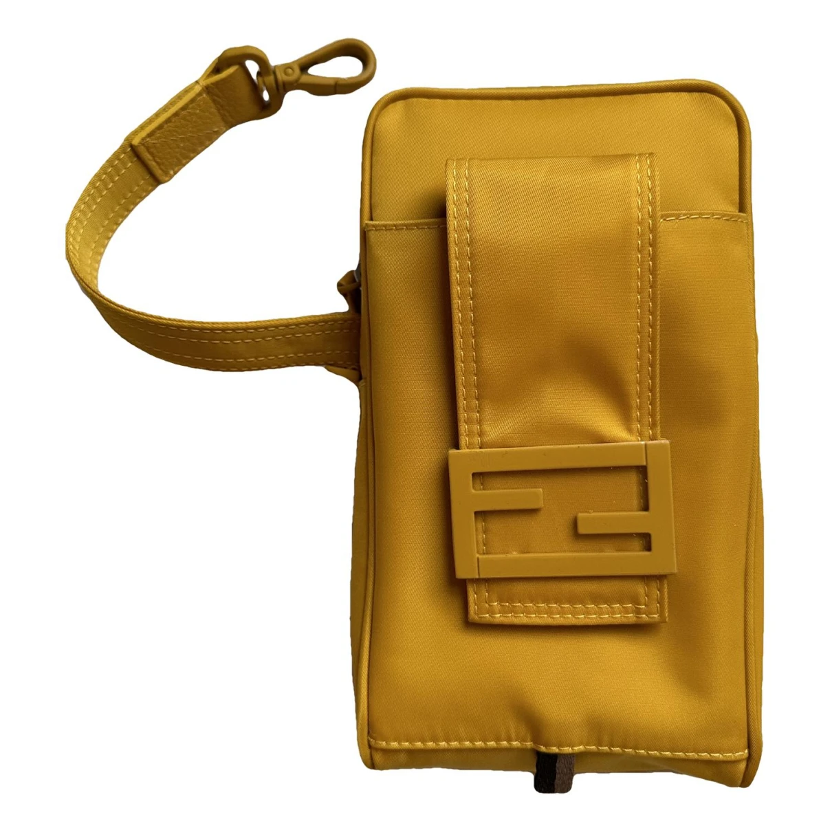 Pre-owned Fendi Handbag In Yellow