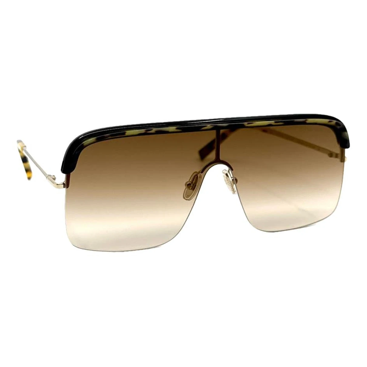 Pre-owned Cutler And Gross Oversized Sunglasses In Brown
