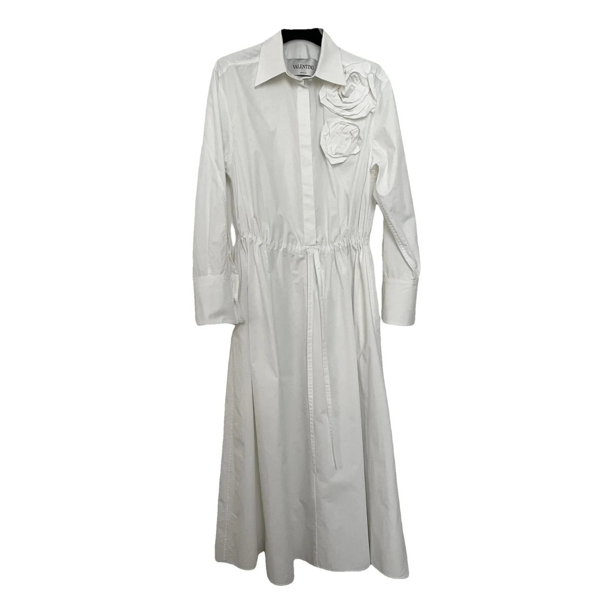 Pre-owned Valentino Mid-length Dress In White
