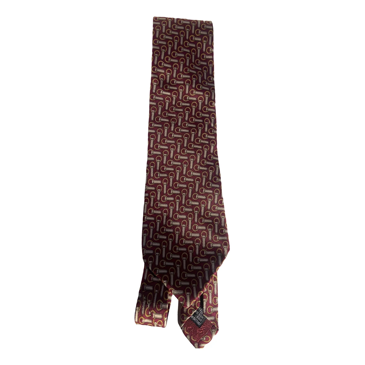 Pre-owned Gucci Silk Tie In Red