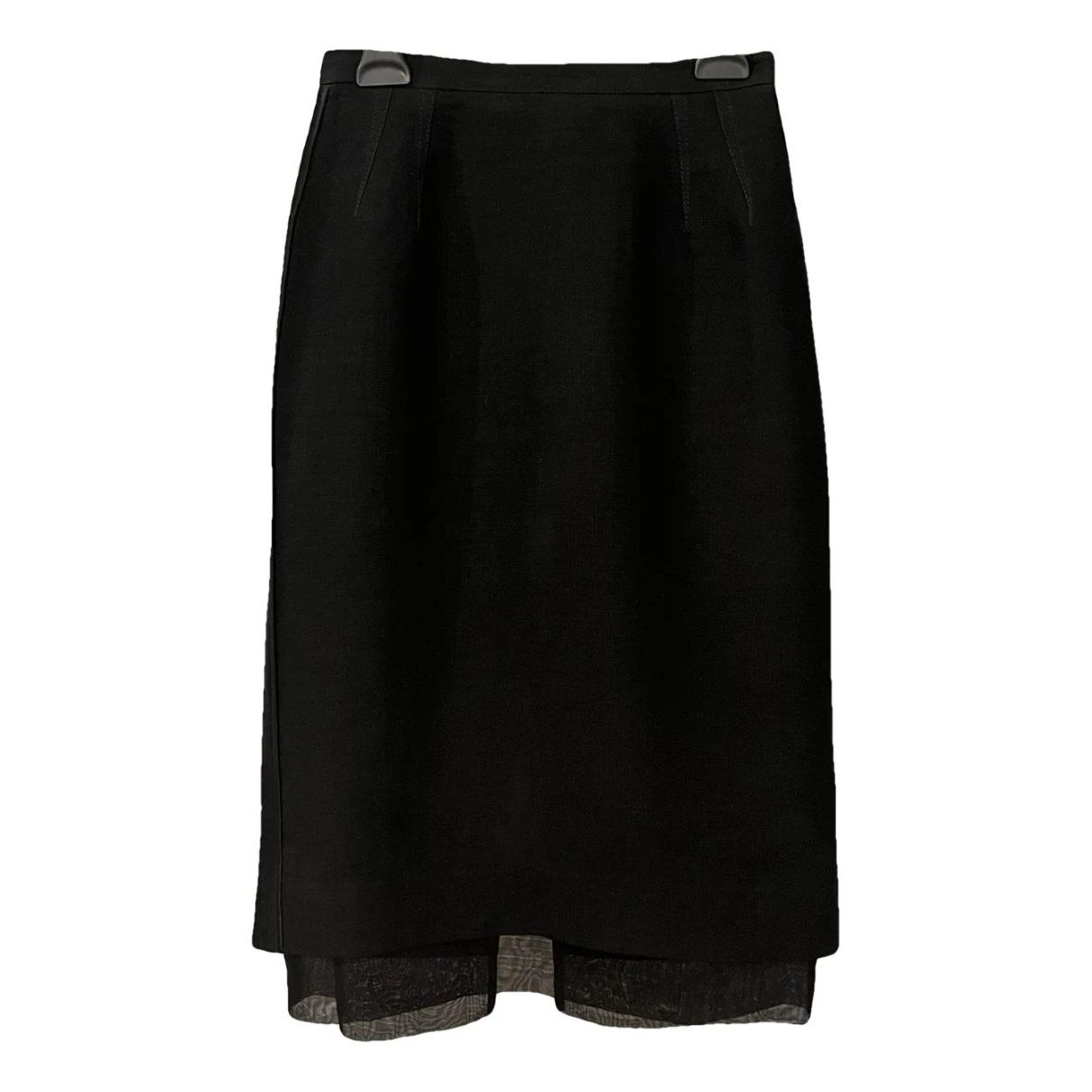 Pre-owned Dolce & Gabbana Linen Skirt Suit In Black