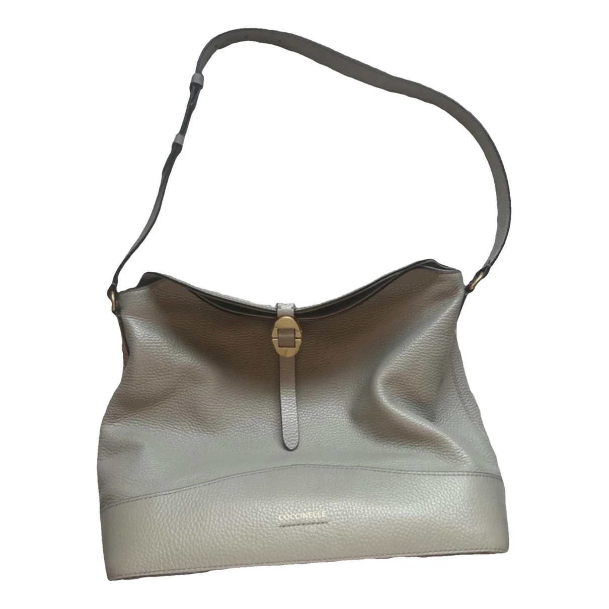 Pre-owned Coccinelle Leather Handbag In Grey