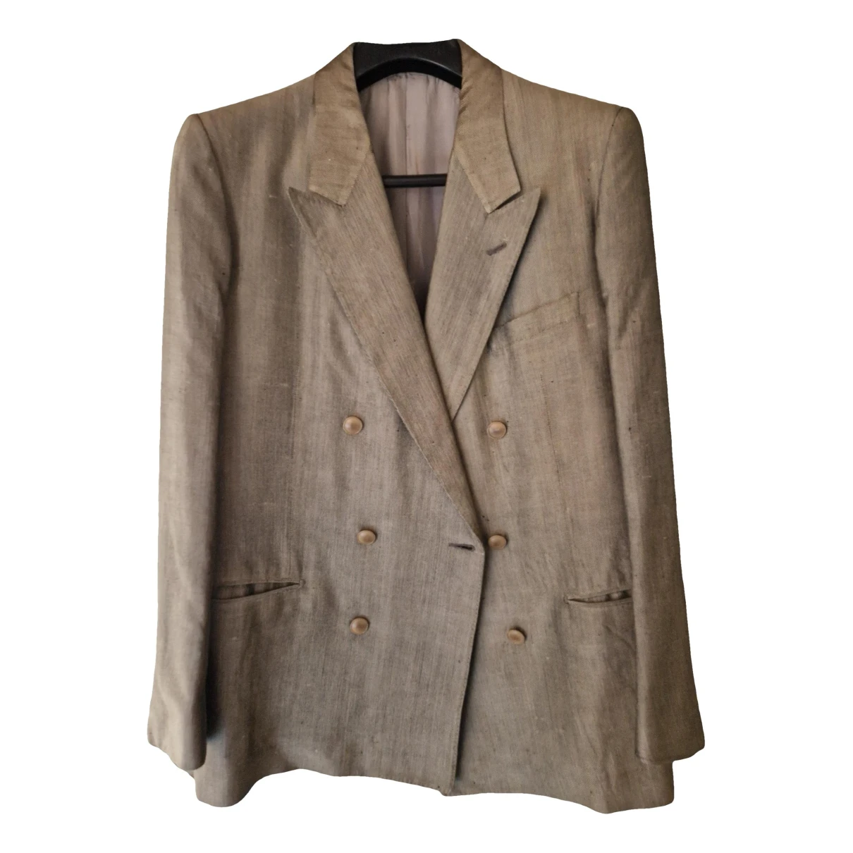 Pre-owned Saint Laurent Silk Suit In Grey