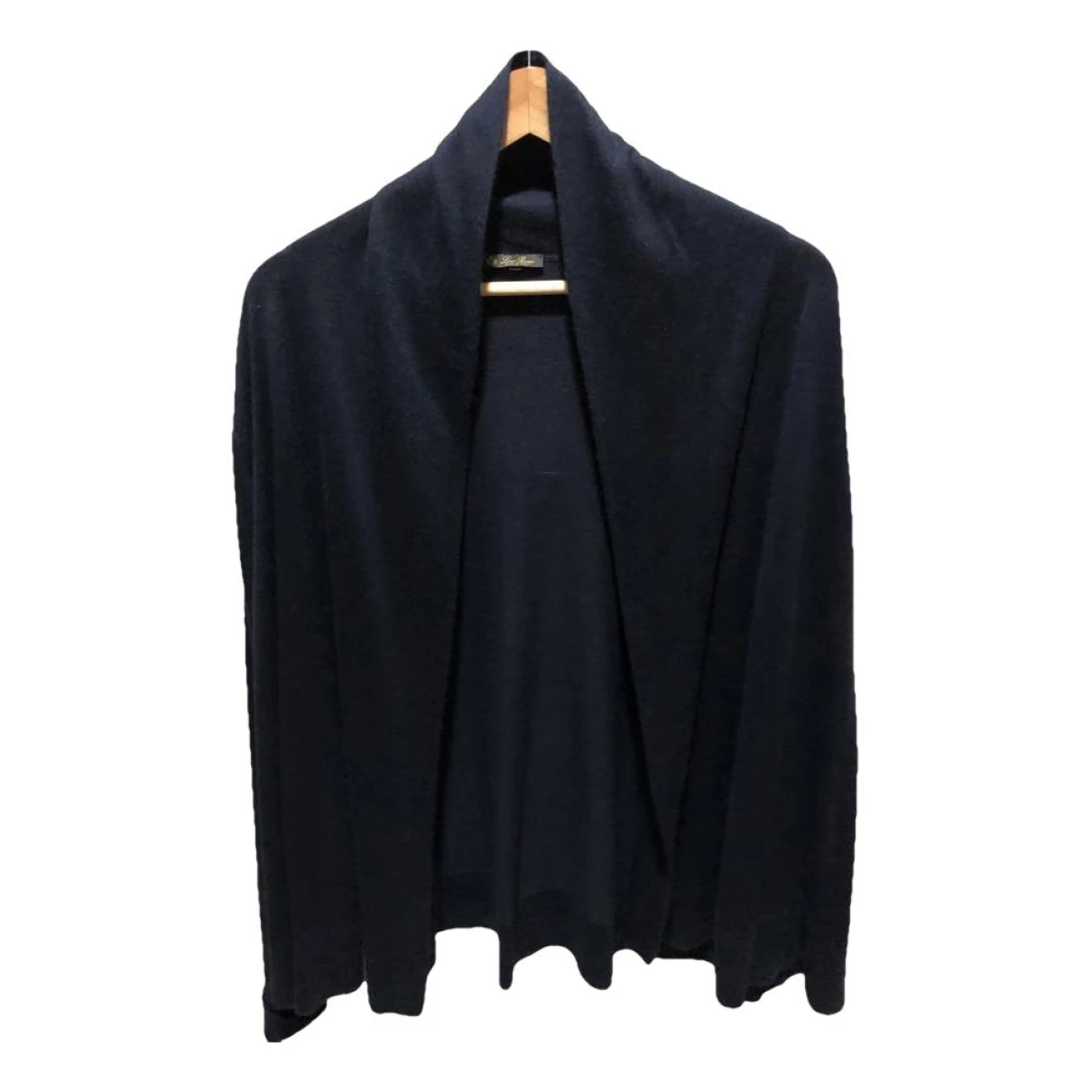 Pre-owned Loro Piana Cashmere Cardi Coat In Navy