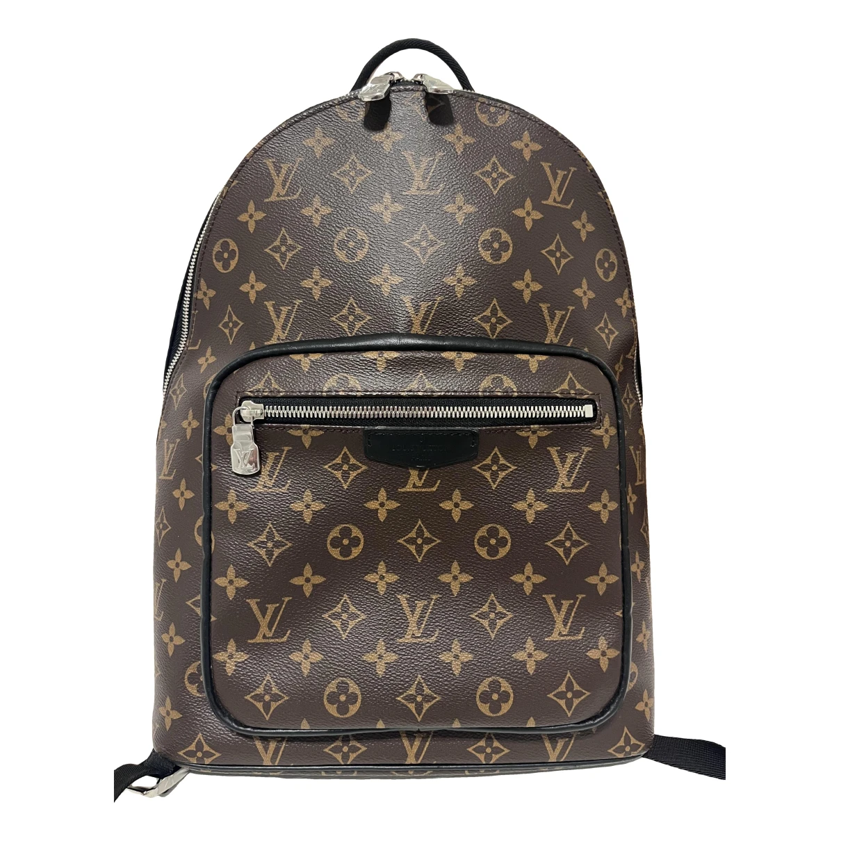 Pre-owned Louis Vuitton Josh Backpack Leather Bag In Brown