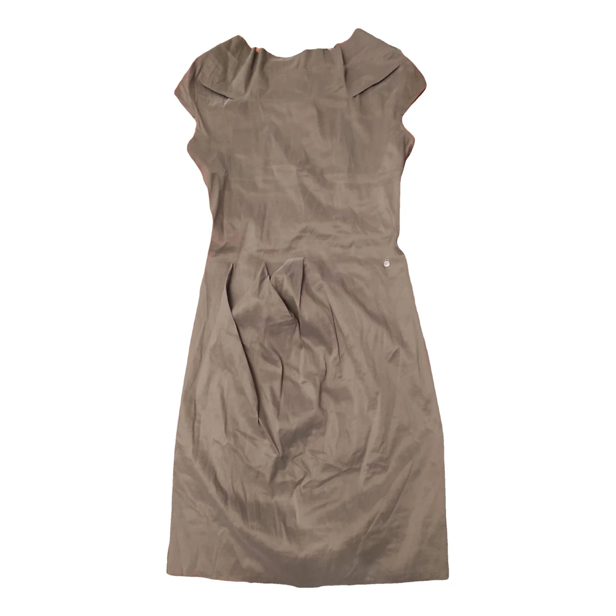 Pre-owned Annarita N Mini Dress In Brown