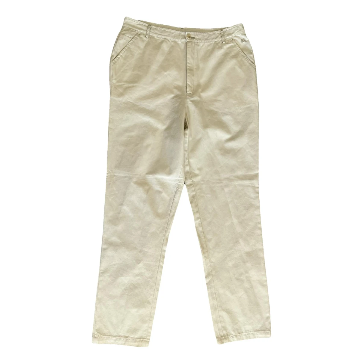 Pre-owned Burberry Chino Pants In White