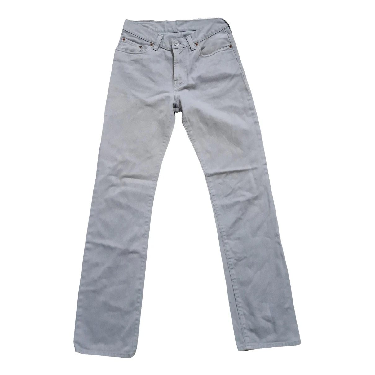 Pre-owned Edwin Straight Jeans In Grey