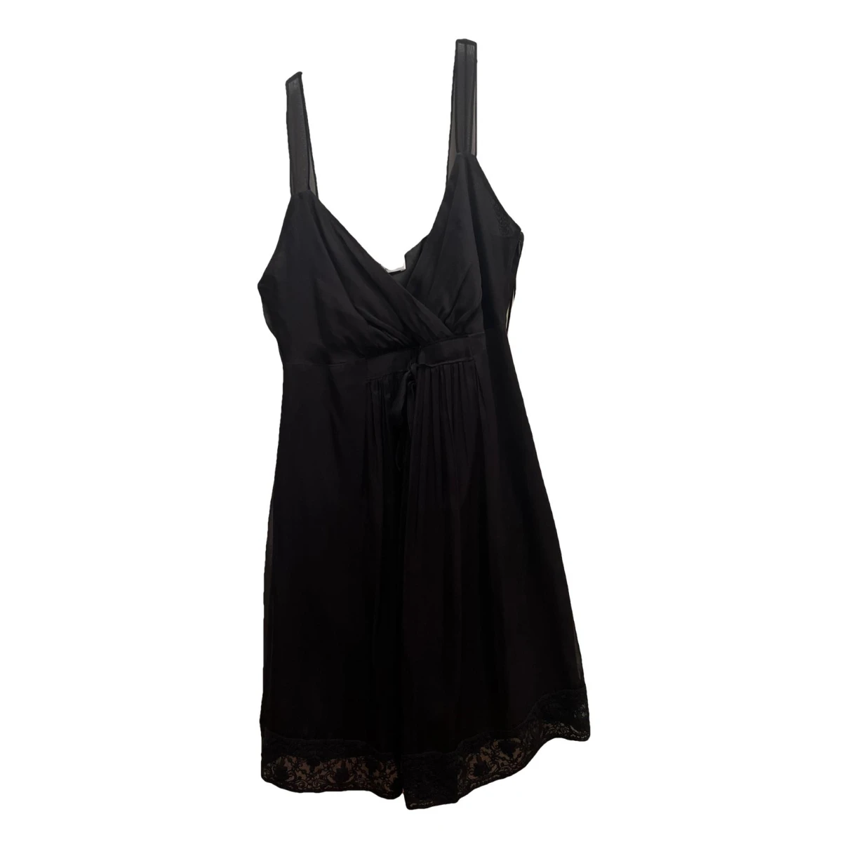 Pre-owned Philosophy Di Alberta Ferretti Silk Mini Dress In Black