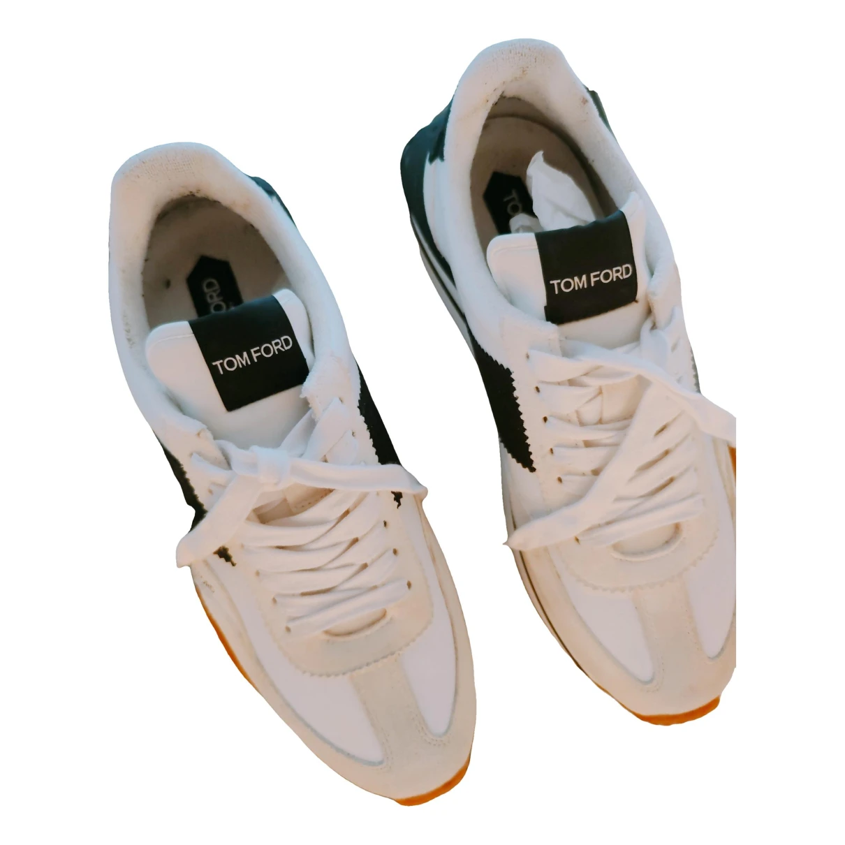 Pre-owned Tom Ford Low Trainers In White
