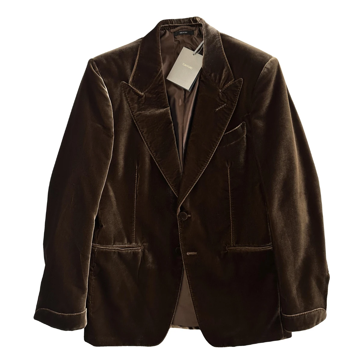 Pre-owned Tom Ford Velvet Jacket In Brown