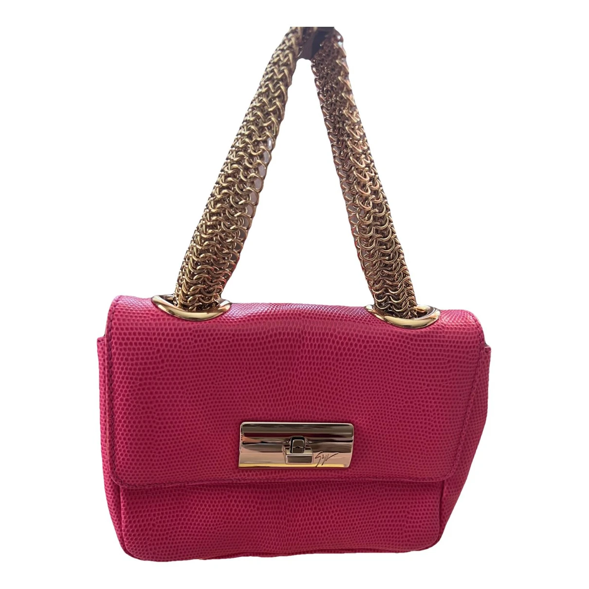 Pre-owned Giuseppe Zanotti Leather Handbag In Pink