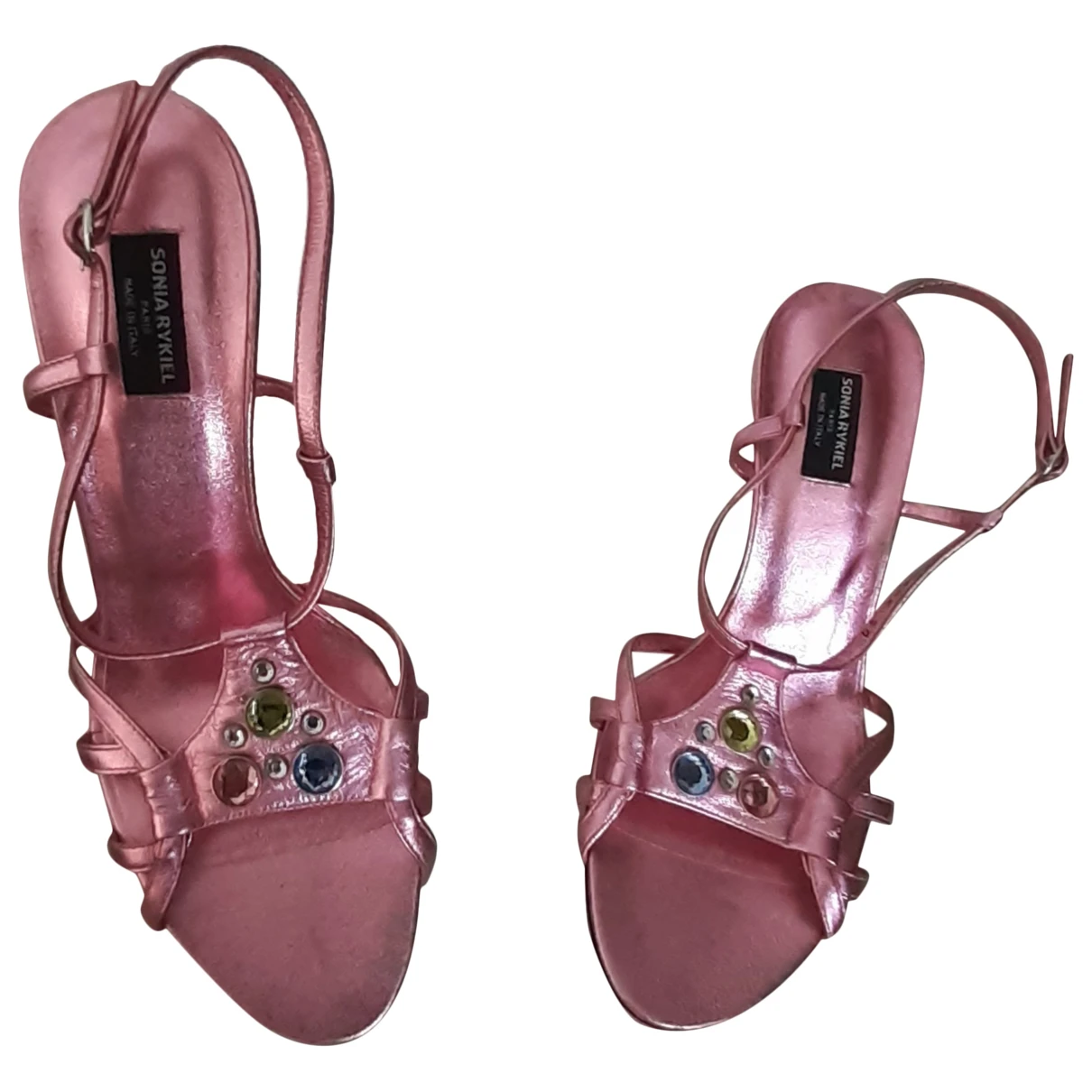 Pre-owned Sonia Rykiel Leather Sandals In Pink