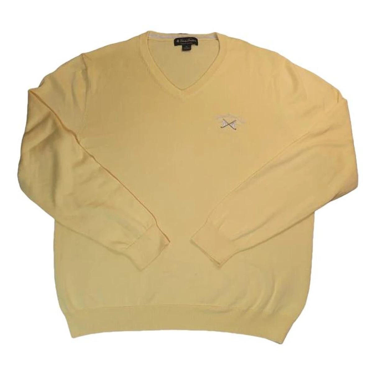 Pre-owned Brooks Brothers Pull In Yellow