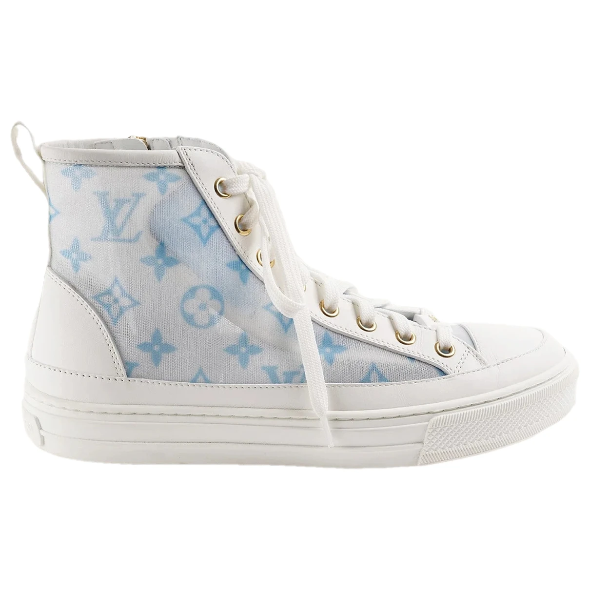 Pre-owned Louis Vuitton Stellar Cloth Trainers In White