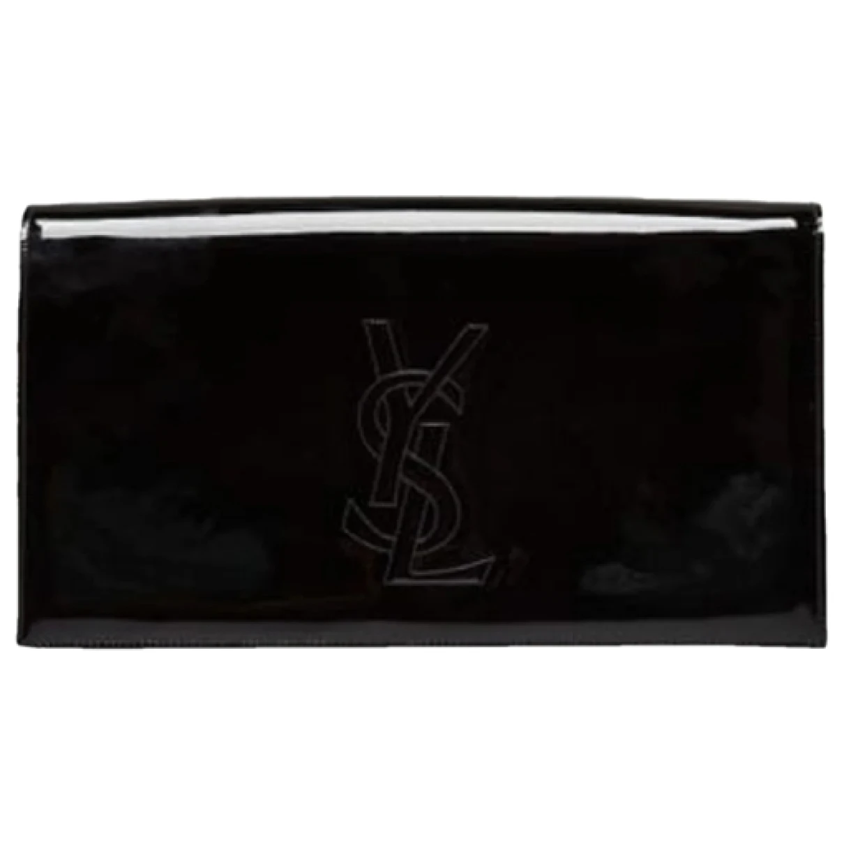 Pre-owned Saint Laurent Cassandra Patent Leather Handbag In Black