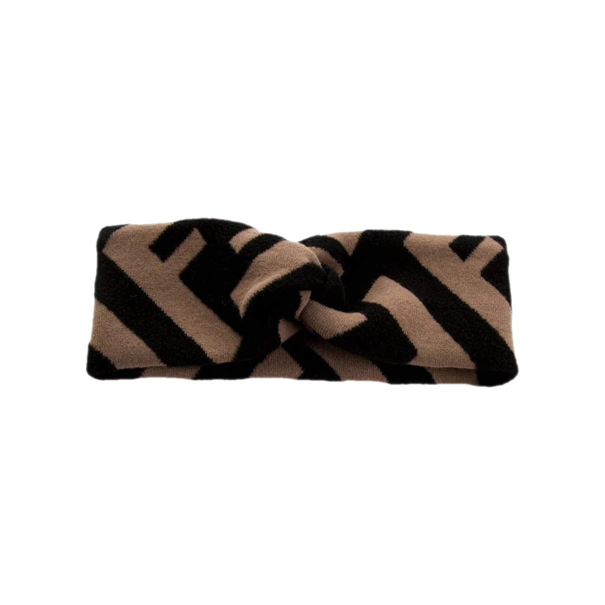 Pre-owned Fendi Cloth Hair Accessory In Brown