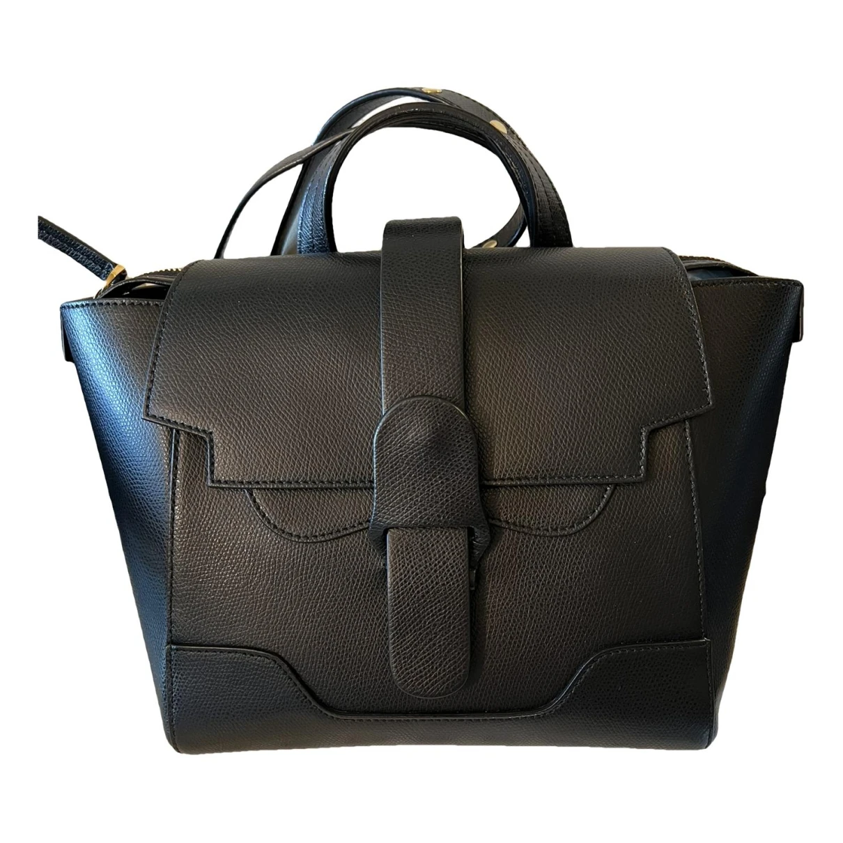 Pre-owned Senreve Leather Handbag In Black