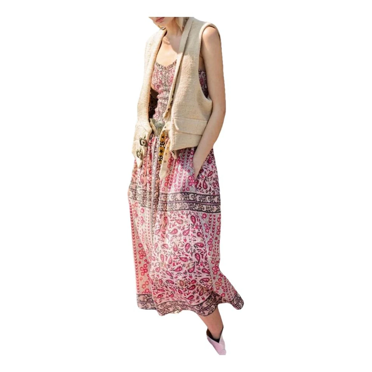 Pre-owned Alix Of Bohemia Mid-length Dress In Pink