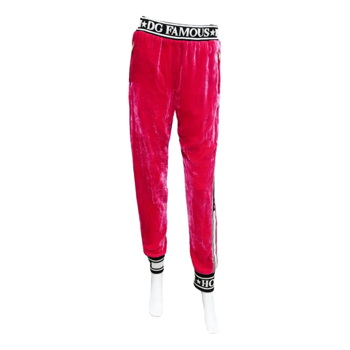 Pre-owned Dolce & Gabbana Trousers In Pink