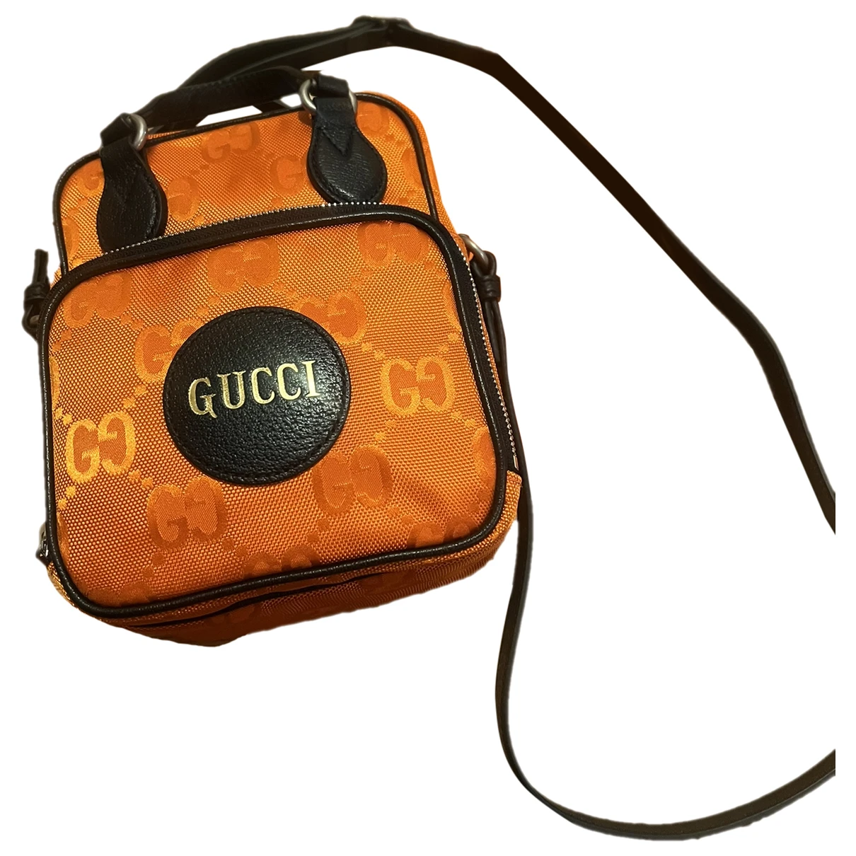 Pre-owned Gucci Cloth Bag In Orange