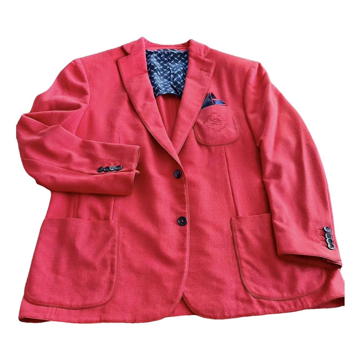 Pre-owned Zilli Cashmere Jacket In Red