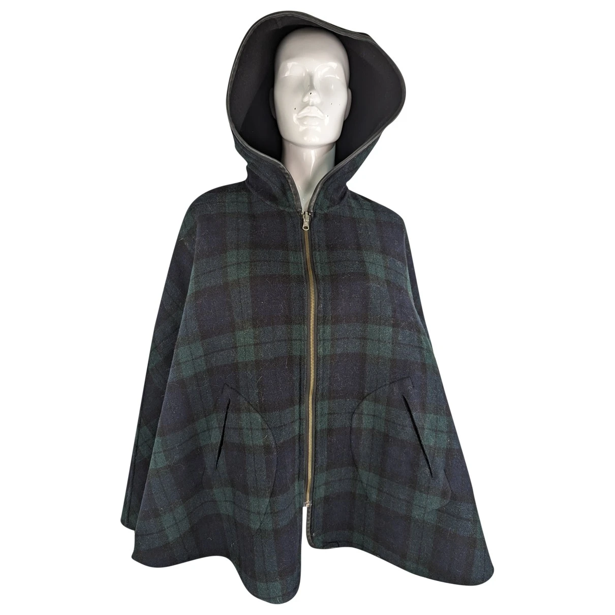 Pre-owned Mackage Wool Cape In Multicolour
