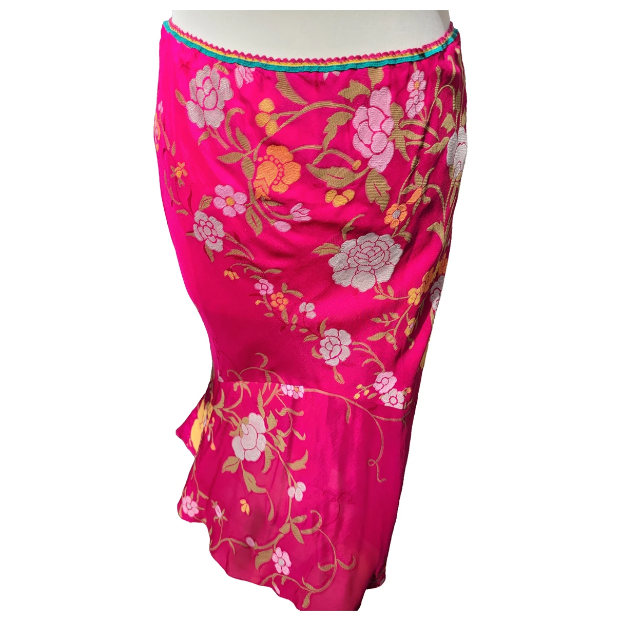 Pre-owned Etro Silk Mid-length Skirt In Pink